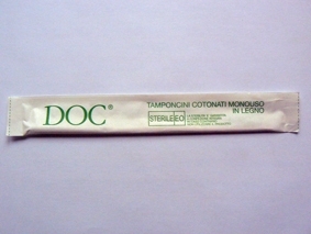 Ecuvioane exudat faringian (tampoane sterile, lemn+bumbac, fara tub)